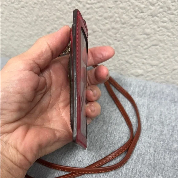 Rare Vintage Coach Red Patent Lanyard with Monkey Design - Picture 8 of 10